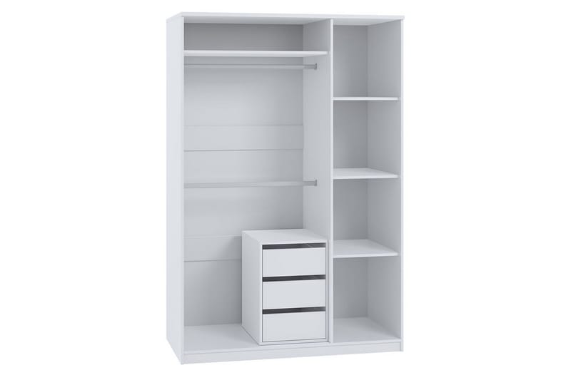 Vaatekaappi Barriga - Valkoinen - Säilytys - Vaatesäilytys - Vaatekaappi