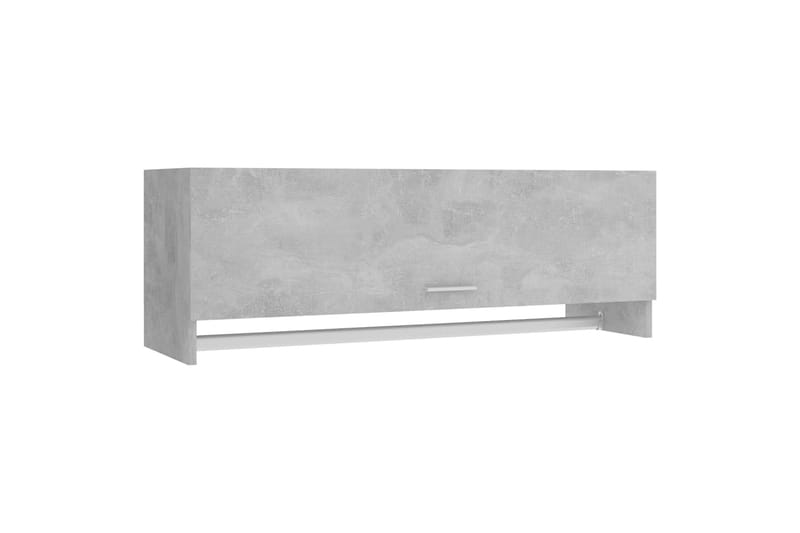 Vaatekaappi betoninharmaa 100x32,5x35 cm lastulevy - Säilytys - Vaatesäilytys - Vaatekaappi