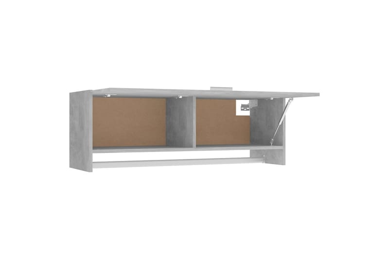 Vaatekaappi betoninharmaa 100x32,5x35 cm lastulevy - Säilytys - Vaatesäilytys - Vaatekaappi