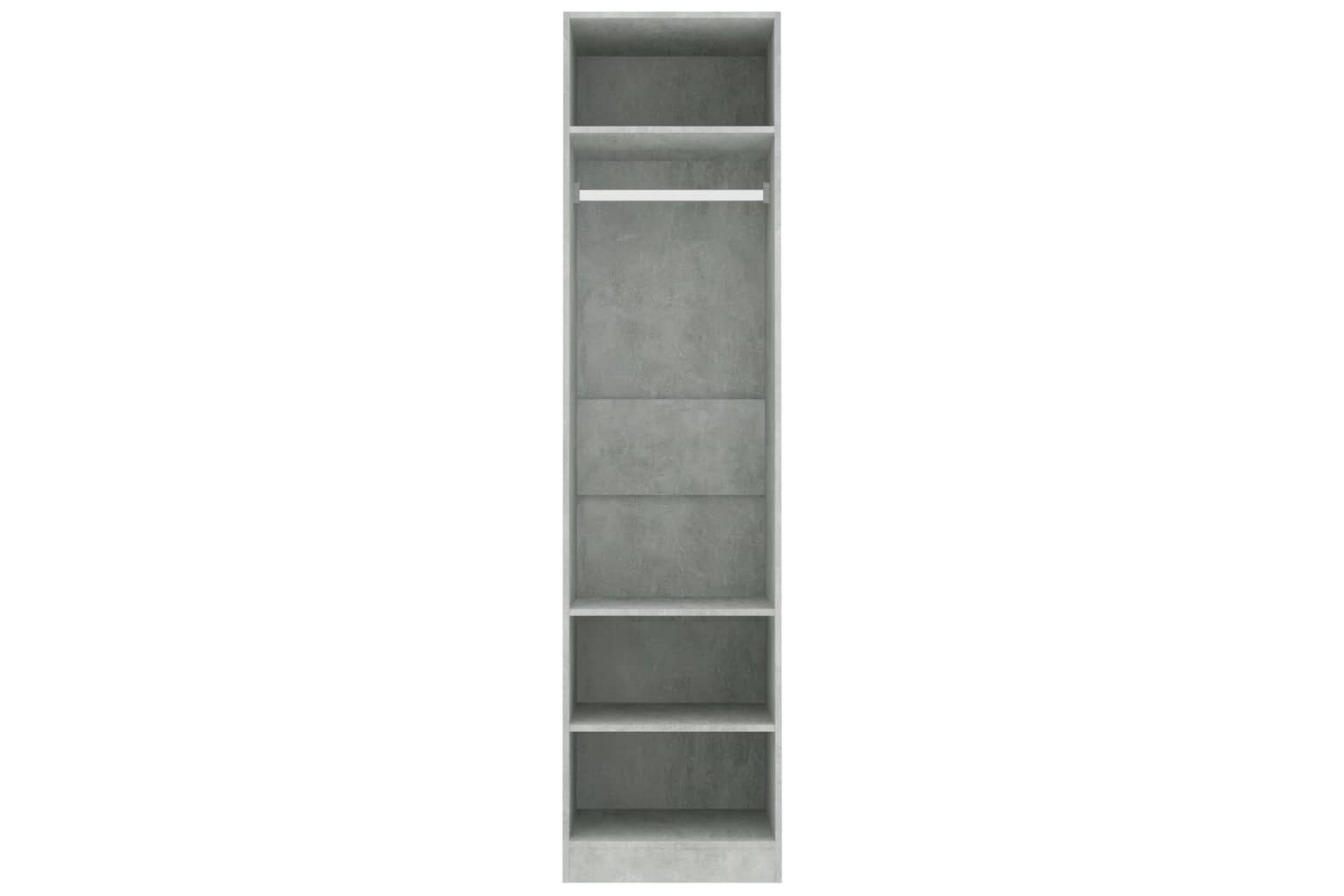 Vaatekaappi betoninharmaa 50x50x200 cm lastulevy - Harmaa - Säilytys - Vaatesäilytys - Vaatekaappi