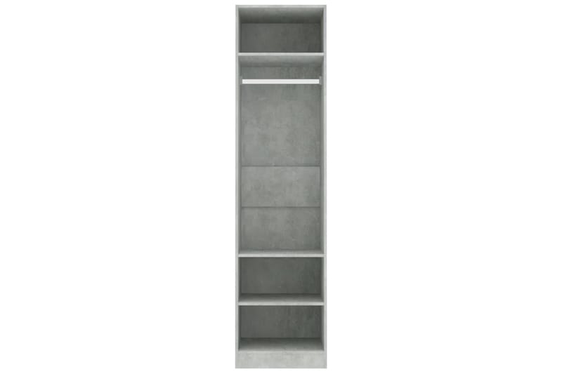 Vaatekaappi betoninharmaa 50x50x200 cm lastulevy - Harmaa - Säilytys - Vaatesäilytys - Vaatekaappi