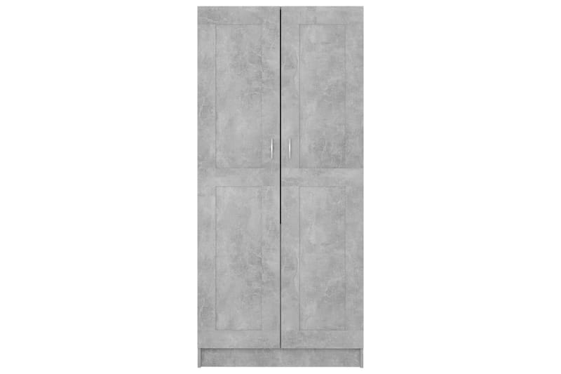 Vaatekaappi betoninharmaa 82,5x51,5x180 cm lastulevy - Säilytys - Vaatesäilytys - Vaatekaappi