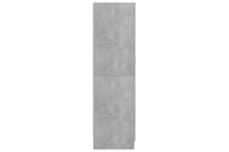 Vaatekaappi betoninharmaa 82,5x51,5x180 cm lastulevy - Säilytys - Vaatesäilytys - Vaatekaappi