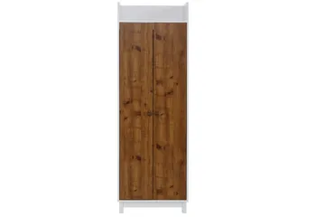 Vaatekaappi Bonnyville 62x60 cm - Valkoinen/Luonnonväri - Säilytys - Vaatesäilytys - Vaatekaappi