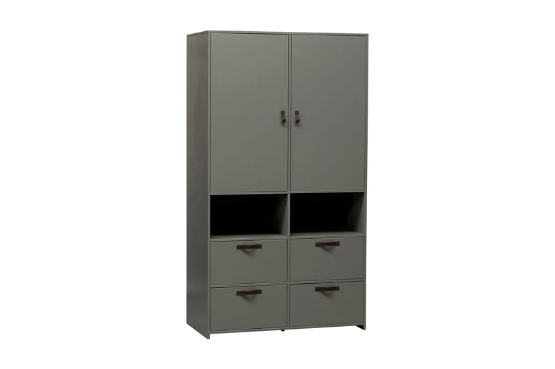 Vaatekaappi Cachafol Säilytyksellä, Harmaa