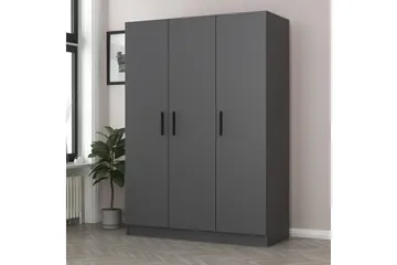 Vaatekaappi Cambrian 135 cm - Antrasiitti - Säilytys - Vaatesäilytys - Vaatekaappi