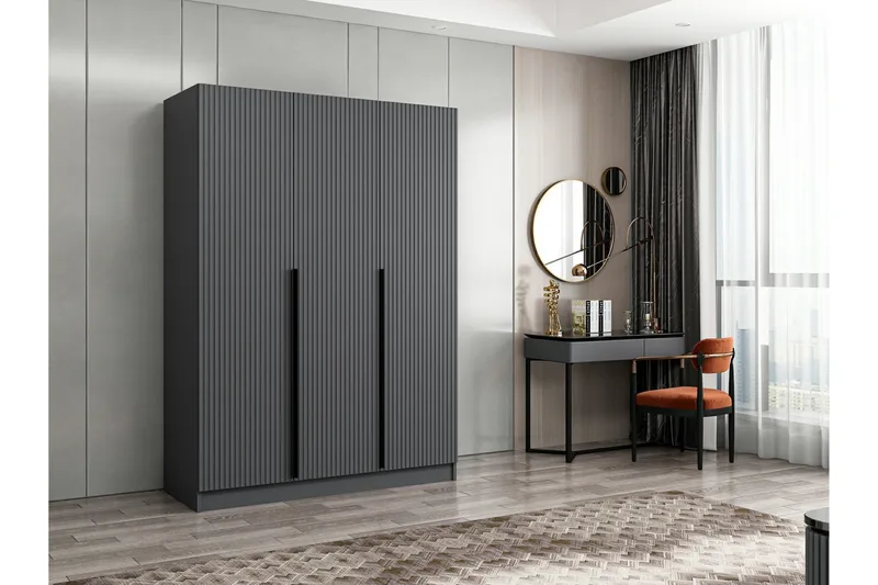 Vaatekaappi Cambrian 135 cm, Antrasiitti