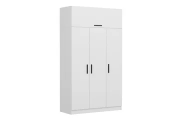 Vaatekaappi Cambrian 135 cm - Valkoinen - Säilytys - Vaatesäilytys - Vaatekaappi