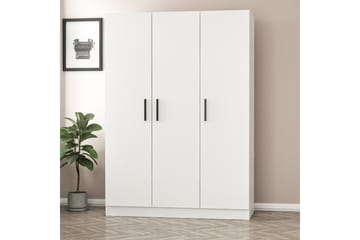 Vaatekaappi Cambrian 135 cm - Valkoinen - Säilytys - Vaatesäilytys - Vaatekaappi