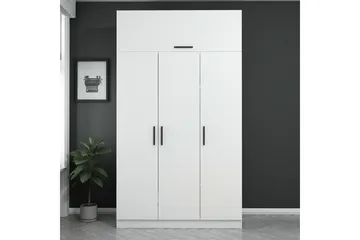 Vaatekaappi Cambrian 135 cm - Valkoinen - Säilytys - Vaatesäilytys - Vaatekaappi