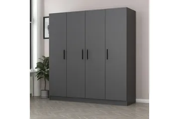 Vaatekaappi Cambrian 180 cm - Antrasiitti - Säilytys - Vaatesäilytys - Vaatekaappi