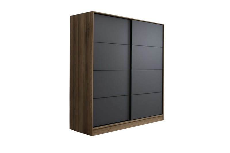 Vaatekaappi Cambrian 220 cm - Harmaa/Tammi - Säilytys - Vaatesäilytys - Vaatekaappi