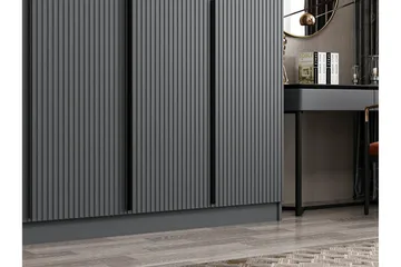 Vaatekaappi Cambrian 270 cm - Antrasiitti - Säilytys - Vaatesäilytys - Vaatekaappi