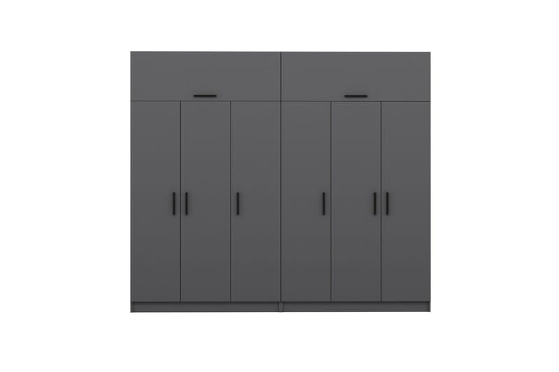 Vaatekaappi Cambrian 270 cm - Antrasiitti - Säilytys - Vaatesäilytys - Vaatekaappi