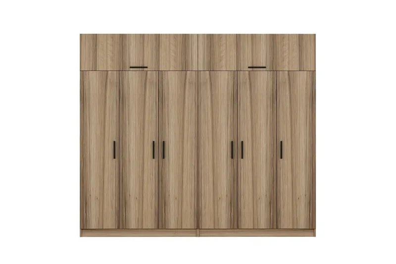 Vaatekaappi Cambrian 270 cm - Ruskea - Säilytys - Vaatesäilytys - Vaatekaappi