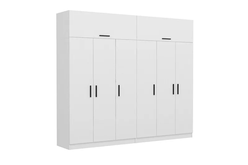 Vaatekaappi Cambrian 270 cm - Valkoinen - Säilytys - Vaatesäilytys - Vaatekaappi