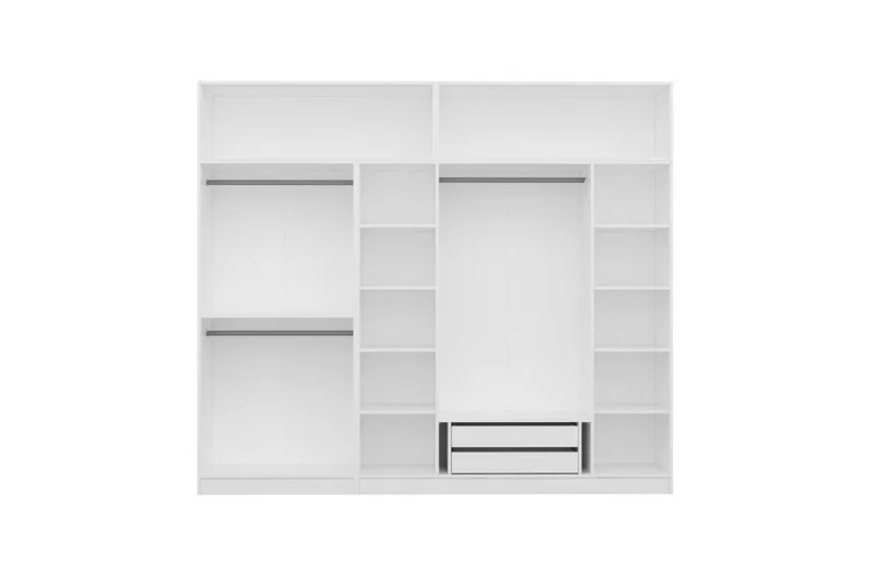 Vaatekaappi Cambrian 270 cm - Valkoinen - Säilytys - Vaatesäilytys - Vaatekaappi