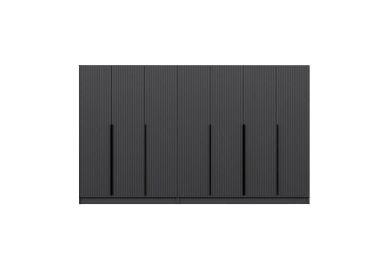Vaatekaappi Cambrian 315 cm - Antrasiitti - Säilytys - Vaatesäilytys - Vaatekaappi