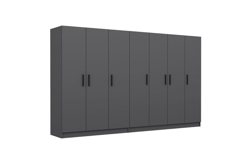 Vaatekaappi Cambrian 315 cm - Antrasiitti - Säilytys - Vaatesäilytys - Vaatekaappi
