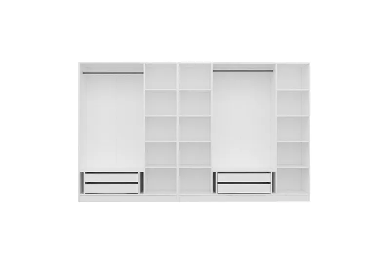 Vaatekaappi Cambrian 315 cm - Valkoinen - Säilytys - Vaatesäilytys - Vaatekaappi