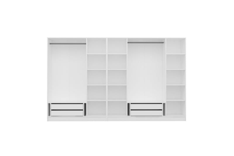 Vaatekaappi Cambrian 315 cm - Valkoinen - Säilytys - Vaatesäilytys - Vaatekaappi