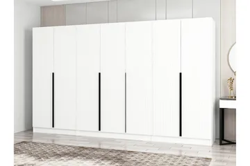 Vaatekaappi Cambrian 315 cm - Valkoinen - Säilytys - Vaatesäilytys - Vaatekaappi