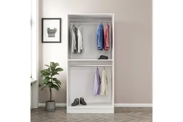 Vaatekaappi Cambrian 90 cm - Valkoinen - Säilytys - Vaatesäilytys - Vaatekaappi