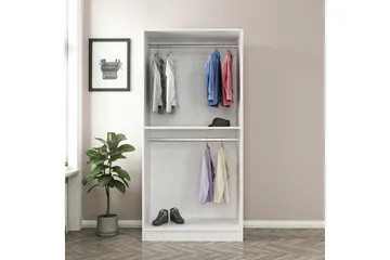 Vaatekaappi Cambrian 90 cm - Valkoinen - Säilytys - Vaatesäilytys - Vaatekaappi