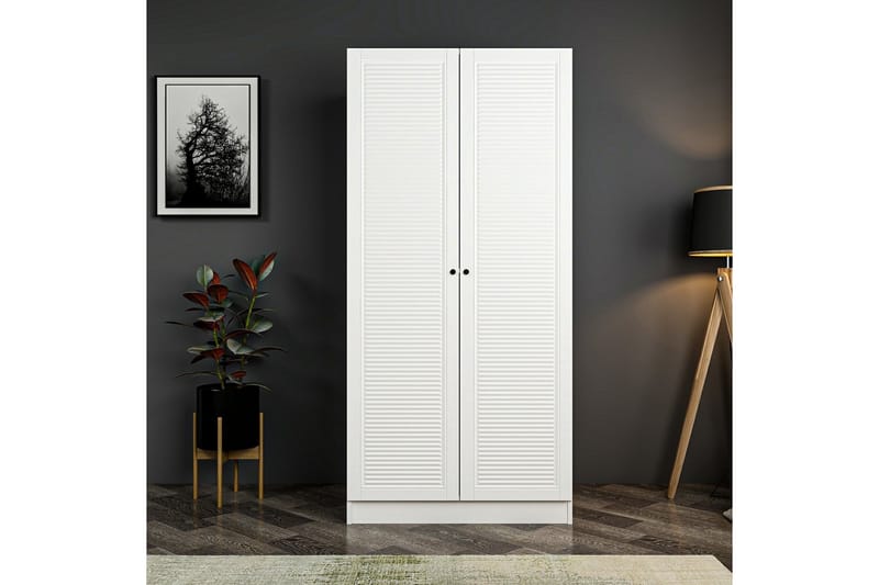 Vaatekaappi Cambrian 90 cm - Valkoinen - Säilytys - Vaatesäilytys - Vaatekaappi