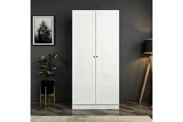 Vaatekaappi Cambrian 90 cm - Valkoinen - Säilytys - Vaatesäilytys - Vaatekaappi