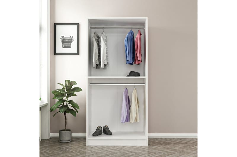 Vaatekaappi Cambrian 90 cm - Pähkinä - Säilytys - Vaatesäilytys - Vaatekaappi