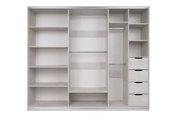 Vaatekaappi Charon 250 cm - Puu - Säilytys - Vaatesäilytys - Vaatekaappi