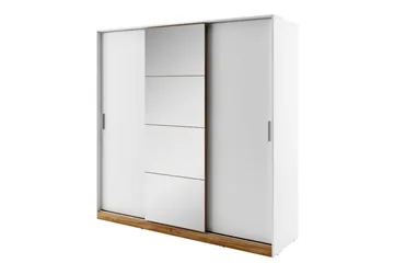 Vaatekaappi Dentro 220x63x215 cm - Valkoinen - Säilytys - Vaatesäilytys - Vaatekaappi