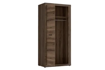 Vaatekaappi Dimitritov 52x94 cm - Ruskea - Säilytys - Vaatesäilytys - Vaatekaappi