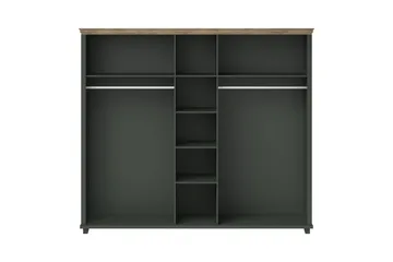 Vaatekaappi Drumin 42x90 cm - Vihreä/Luonnonväri - Säilytys - Vaatesäilytys - Vaatekaappi