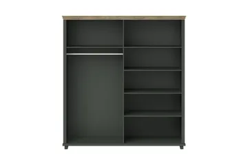 Vaatekaappi Drumin 42x90 cm - Vihreä/Luonnonväri - Säilytys - Vaatesäilytys - Vaatekaappi