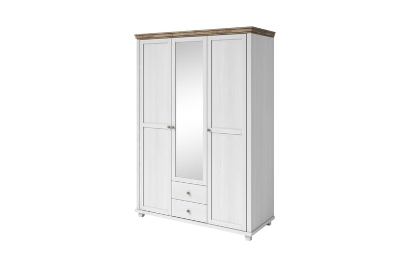 Vaatekaappi Drumin 62x108 cm - Tuhkanharmaa/Luonnonväri - Säilytys - Vaatesäilytys - Vaatekaappi