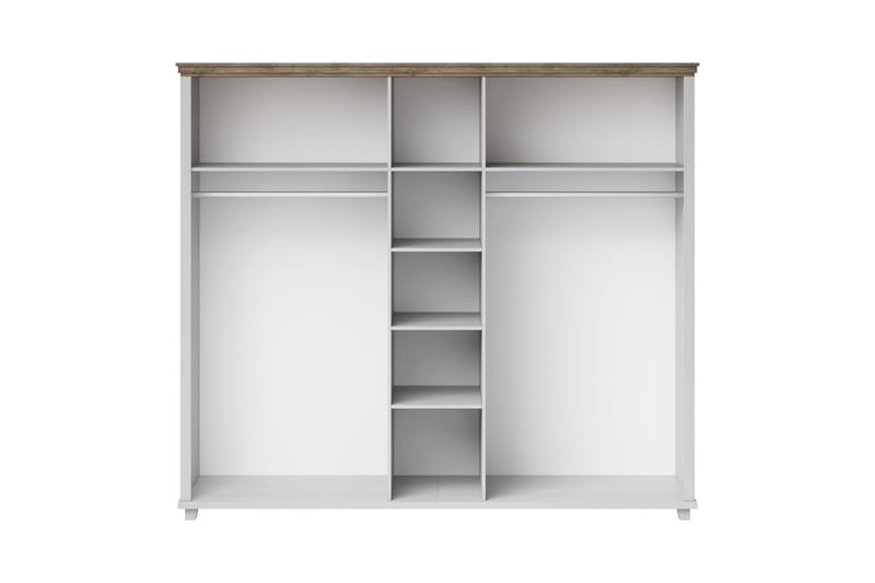 Vaatekaappi Drumin 62x108 cm - Tuhkanharmaa/Luonnonväri - Säilytys - Vaatesäilytys - Vaatekaappi