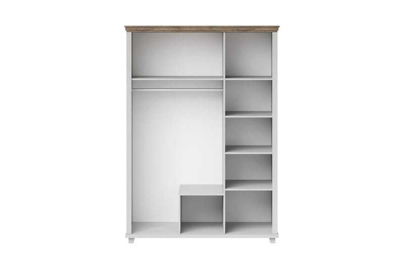 Vaatekaappi Drumin 62x108 cm - Tuhkanharmaa/Luonnonväri - Säilytys - Vaatesäilytys - Vaatekaappi