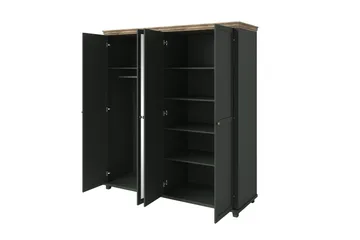 Vaatekaappi Drumin 62x108 cm - Vihreä/Luonnonväri - Säilytys - Vaatesäilytys - Vaatekaappi
