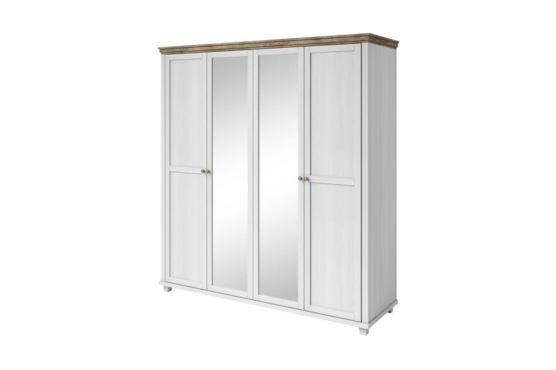 Vaatekaappi Drumin 62x154 cm - Tuhkanharmaa/Luonnonväri - Säilytys - Vaatesäilytys - Vaatekaappi