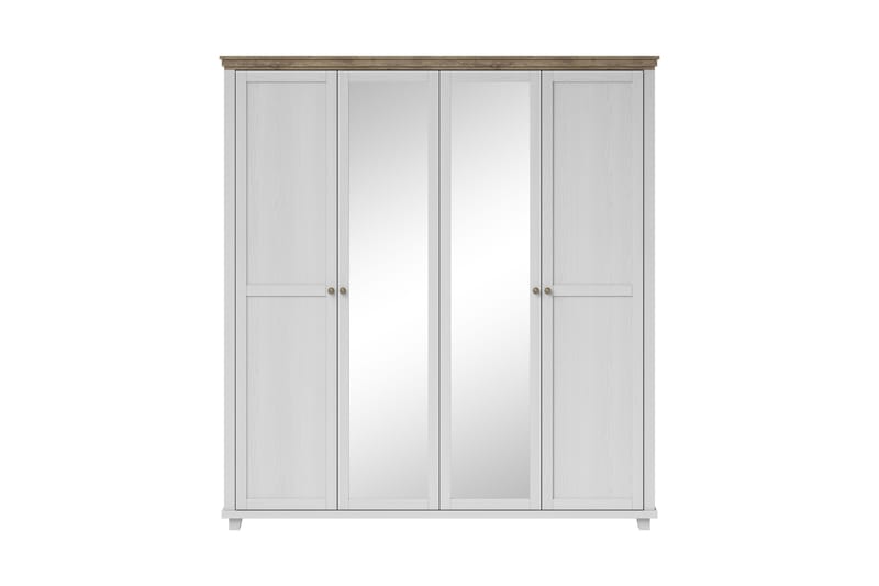 Vaatekaappi Drumin 62x154 cm - Tuhkanharmaa/Luonnonväri - Säilytys - Vaatesäilytys - Vaatekaappi