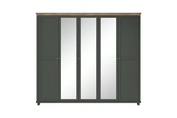 Vaatekaappi Drumin 62x154 cm - Vihreä/Luonnonväri - Säilytys - Vaatesäilytys - Vaatekaappi