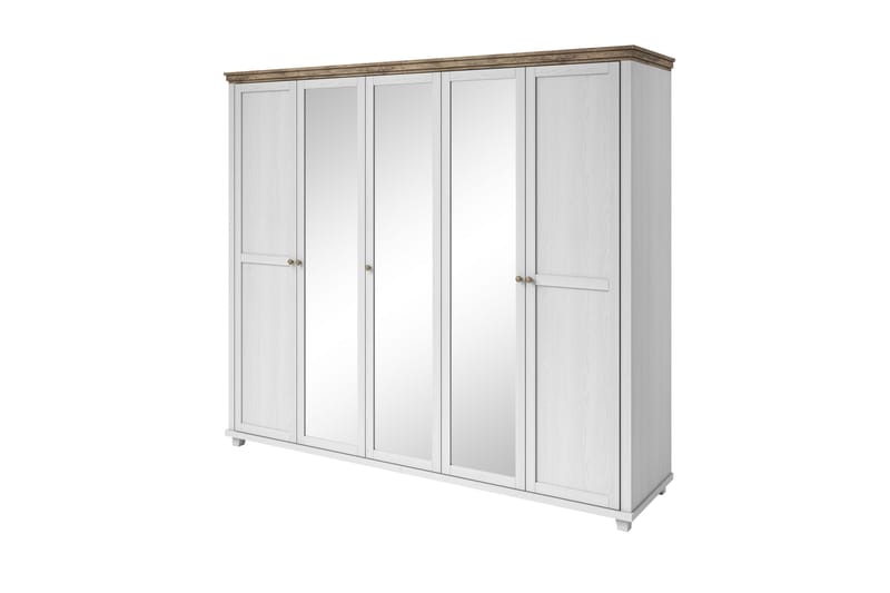 Vaatekaappi Drumin 62x200 cm - Tuhkanharmaa/Luonnonväri - Säilytys - Vaatesäilytys - Vaatekaappi