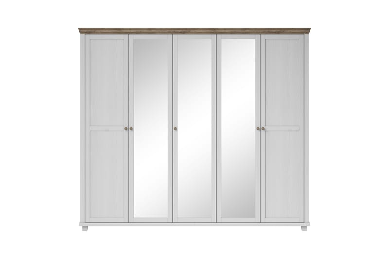 Vaatekaappi Drumin 62x200 cm - Tuhkanharmaa/Luonnonväri - Säilytys - Vaatesäilytys - Vaatekaappi