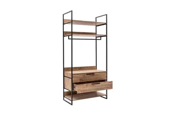 Vaatekaappi Dynamica 104x52 cm - Luonnonväri - Säilytys - Vaatesäilytys - Vaatenaulakko - Koukkunaulakot