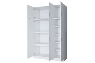 Vaatekaappi Farmdon 6 Kaappia 55x145 cm - Valkoinen - Säilytys - Vaatesäilytys - Vaatekaappi