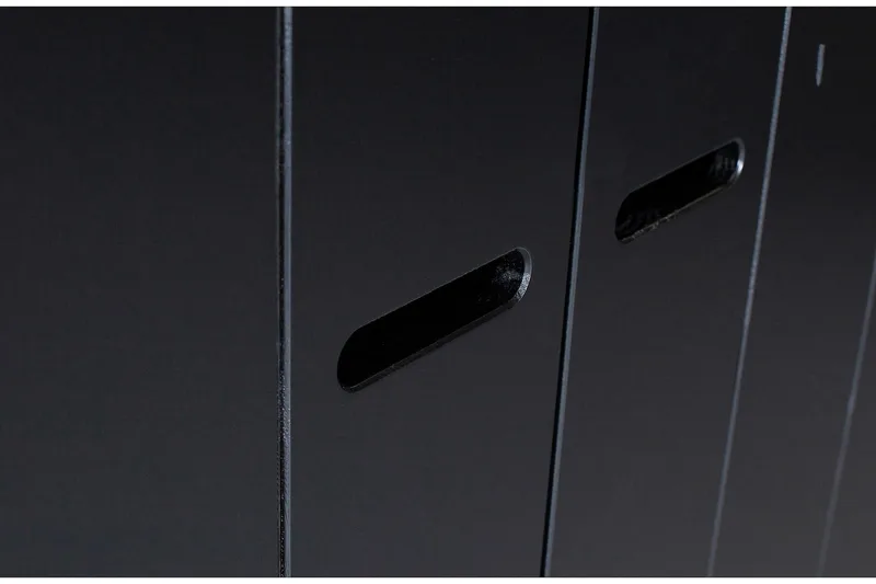 Vaatekaappi Floella 140x53 cm 3 ovea - Mänty/Musta - Säilytys - Vaatesäilytys - Vaatekaappi