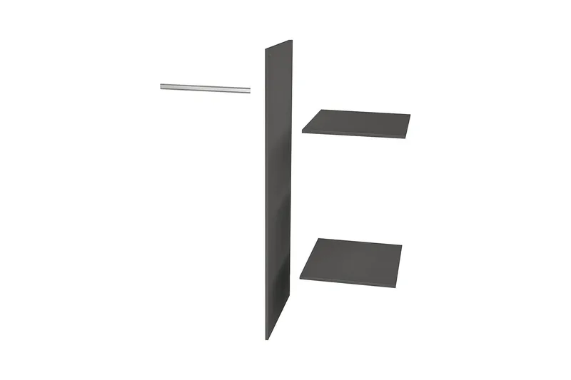 Vaatekaappi Floella 55 cm, Musta