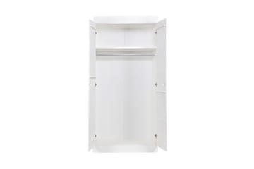 Vaatekaappi Floella 94 cm 2 ovea - Valkoinen Mänty - Säilytys - Vaatesäilytys - Vaatekaappi